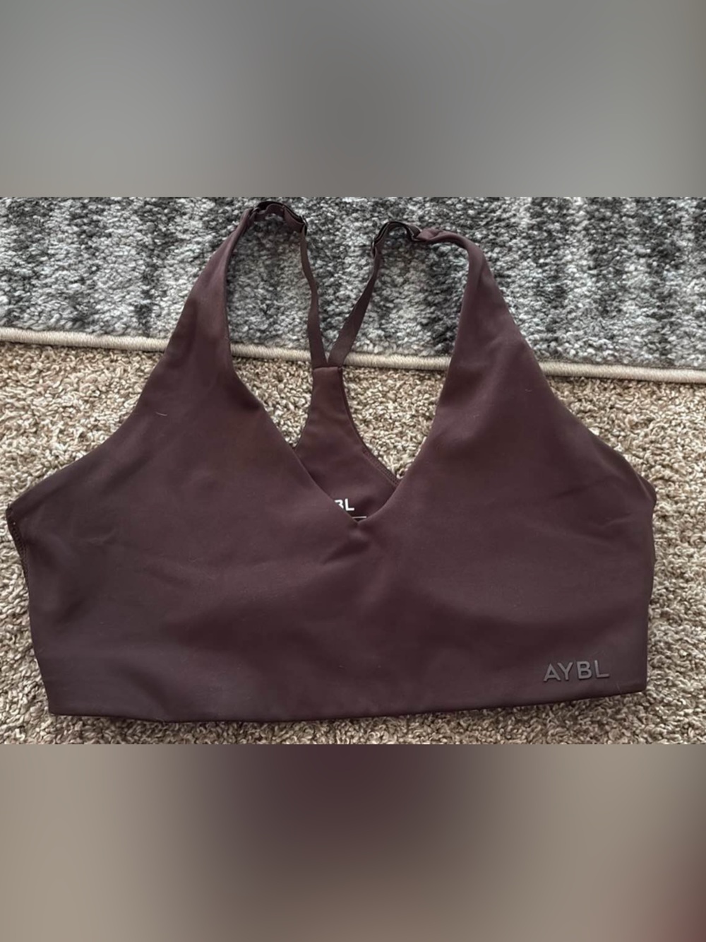AYBL Plum Racerback Sports Bra